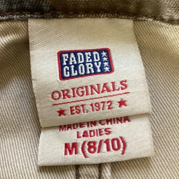 Faded Glory camo jeans jacket size 8/10 M - Picture 5 of 7